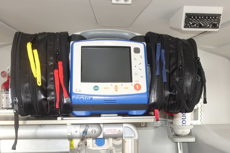 New equipment on the second Cornwall air ambulance. (Picture: Adrian Jasper)