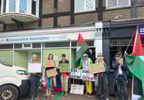 Jeremy Hunt and Greg Stafford confronted by protesters over Gaza crisis