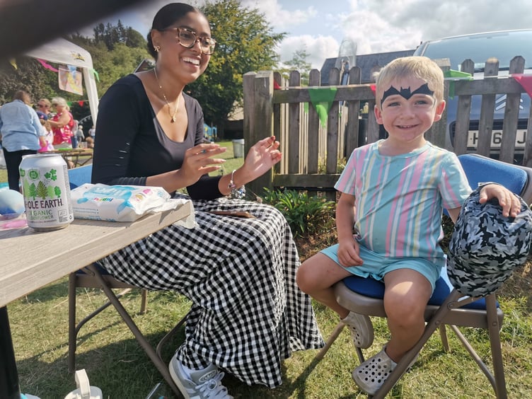 It wouldn't be a village fete without facepainting, as proven in Roadwater. PHOTO: Mary Coles.