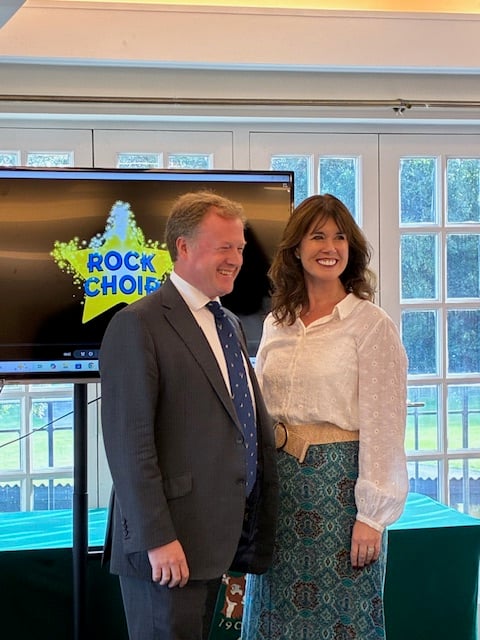 <p>Caroline Redman Lusher MBE, seen here with Greg Stafford MP, was the guest speaker when the Farnham & Bordon Business Breakfast Club met last week.</p>