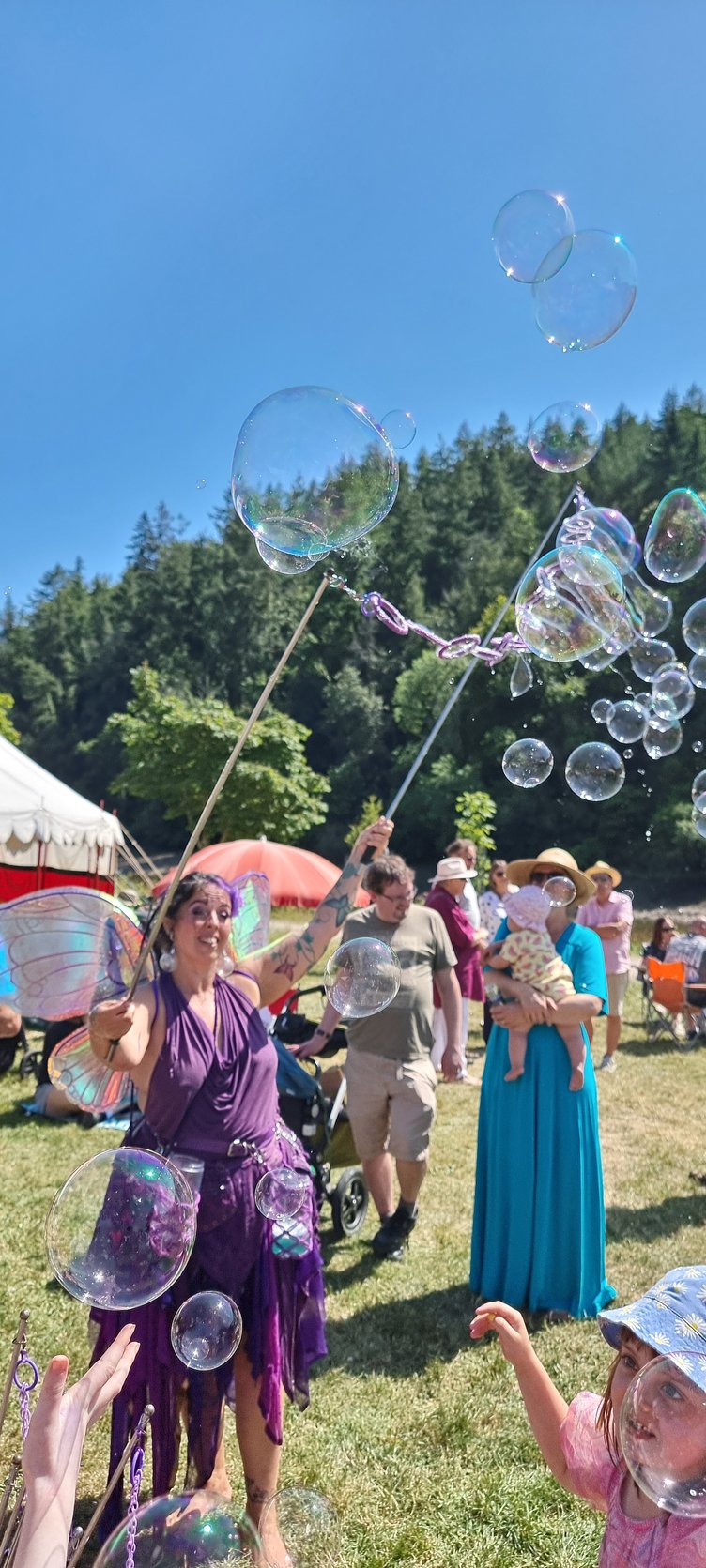 Bubbles the Pixie at Sky Rise Festival 2025