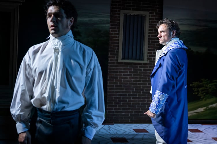 Suspicion falls on George Wickham (Sam Woodhams) after a shocking death in the woods