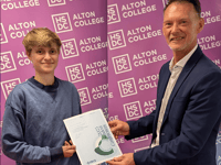 Happy returns for Alton College students collecting results