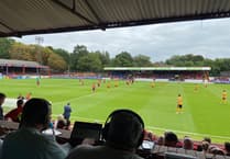 Ten-man Aldershot Town fall to narrow National League defeat against Boston United at the EBB Stadium