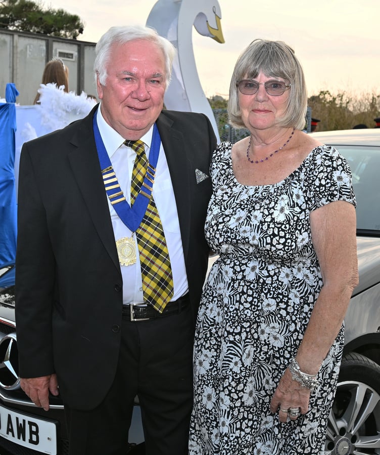 Bude Citizen of the Year Graham Hodgson along with Joan Davey