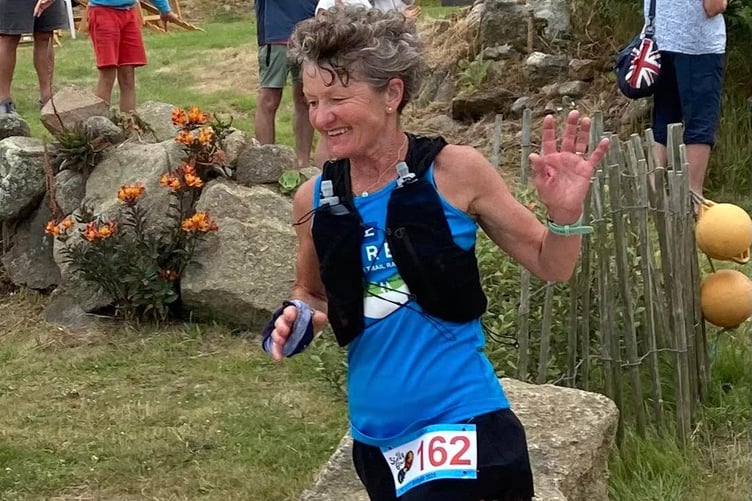 Linda Tyler on her way around the Scilly Isles