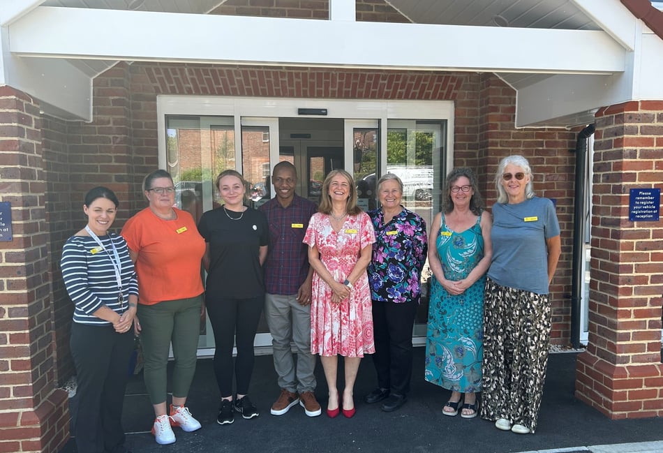 <p>Staff and supporters of Hindhead Place as the new care home prepares for its official launch</p>