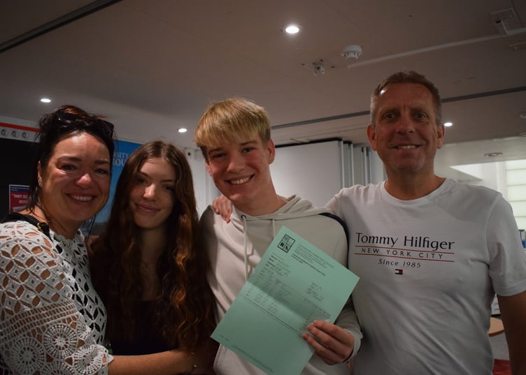 Wide smiles on a successful day at Callington Community College (Picture: Callington Community College)