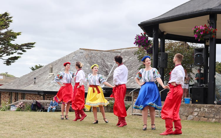 There was colour all around at the event