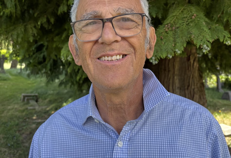 <p>Haslemere author Robert Noble with his new memoir, I’m Autistic, Get Me Out of Here!, available now at The Haslemere Bookshop</p>