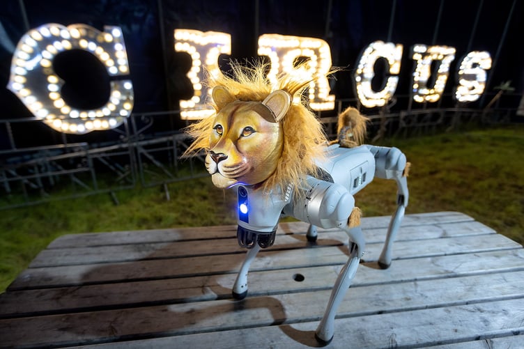 Take a look at the world's first robotic circus lion (Picture: Mark Passmore / SWNS)