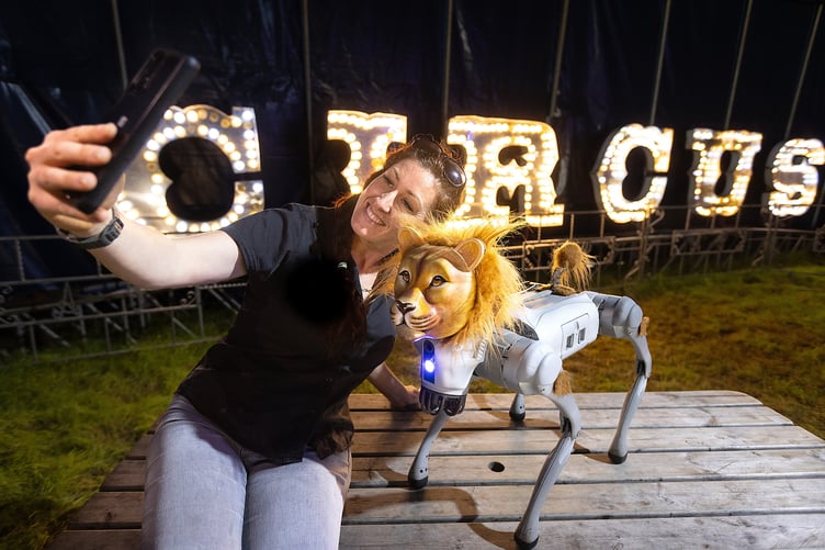 Take a look at the world's first robotic circus lion (Picture: Mark Passmore / SWNS)