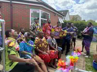 Fijian Welsh Guards serenade Farnham care home residents
