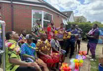 Fijian Welsh Guards serenade Farnham care home residents