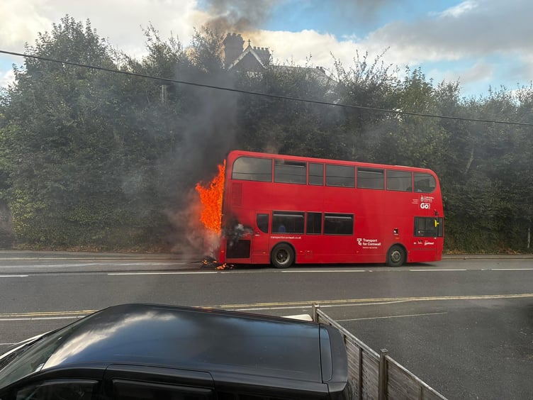 The bus stopped on Roydon Road