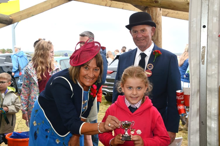 A prize winner is awarded for a hidden talent at the Holsworthy and Stratton Agricultural Show (Picture: Rodney Parrish)