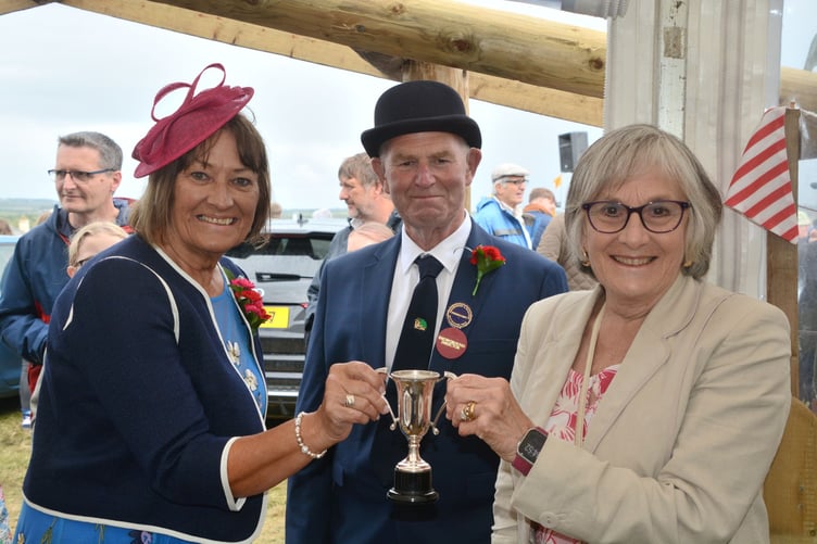 A prize winner is awarded for a hidden talent at the Holsworthy and Stratton Agricultural Show (Picture: Rodney Parrish)
