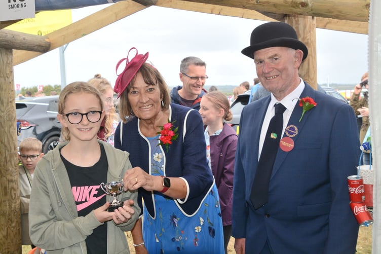 A prize winner is awarded for a hidden talent at the Holsworthy and Stratton Agricultural Show (Picture: Rodney Parrish)