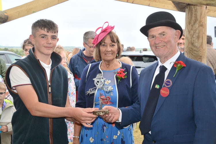 A prize winner is awarded for a hidden talent at the Holsworthy and Stratton Agricultural Show (Picture: Rodney Parrish)