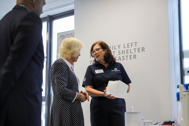 Queen Camilla visits ShelterBox to mark its 25th anniversary