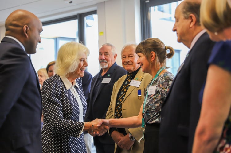 Queen Camilla visits ShelterBox to mark its 25th anniversary