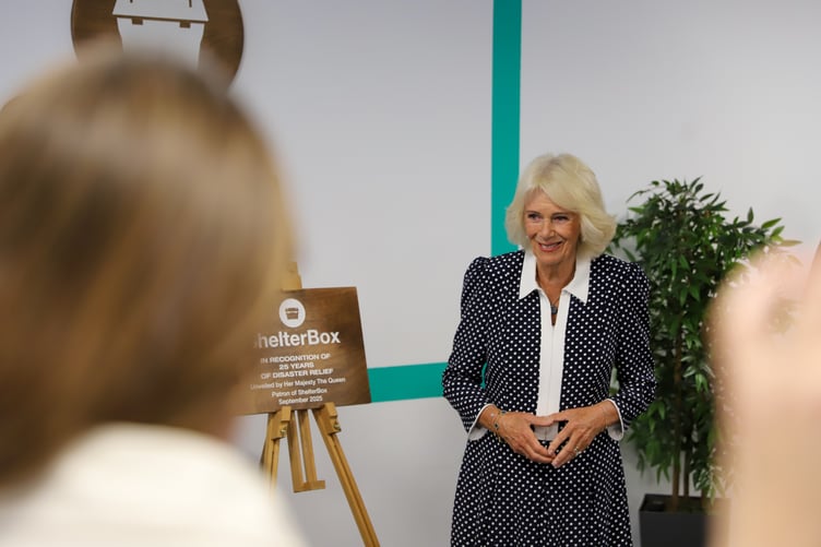 Queen Camilla visits ShelterBox to mark its 25th anniversary