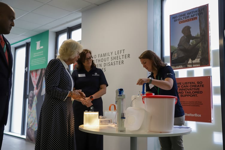 Queen Camilla visits ShelterBox to mark its 25th anniversary