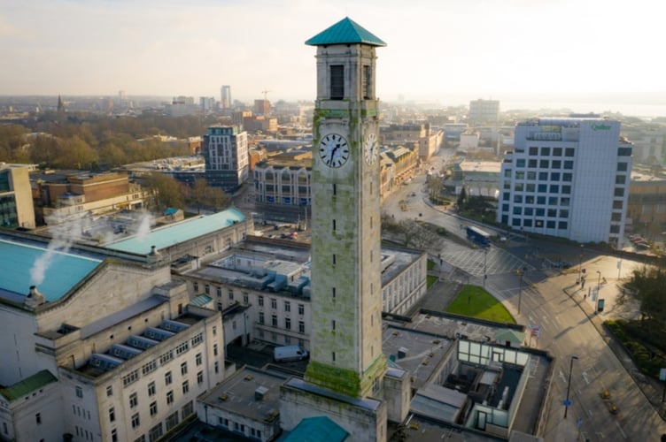 Southampton City Council's headquarters at the Civic Centre.
