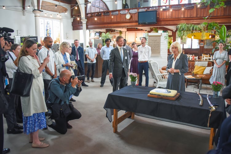 Her Majesty The Queen visited Cornwall Community Foundation Beneficiaries in Newquay (Picture: Toby Weller)