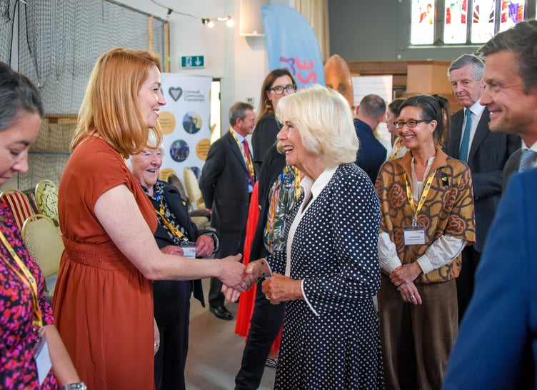 Her Majesty The Queen visited Cornwall Community Foundation Beneficiaries in Newquay (Picture: Toby Weller)