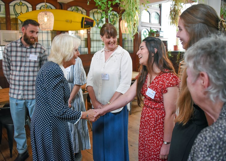 Her Majesty The Queen visited Cornwall Community Foundation Beneficiaries in Newquay (Picture: Toby Weller)