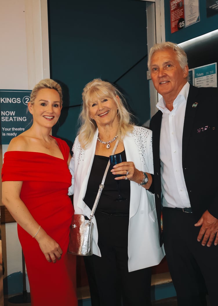 Lucy Culkin, Jane Tyler and Mark Goodey at the Kingsbridge screening