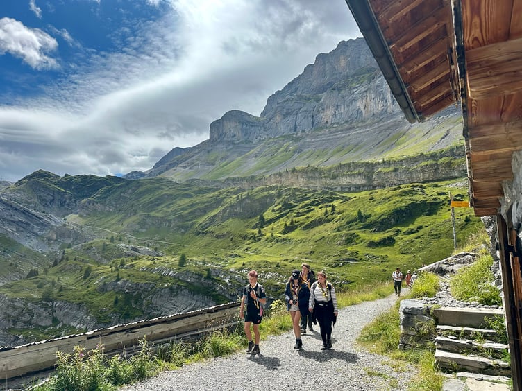 Scouts were surrounded by some breathtaking landscapes
