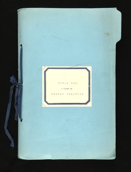 Dennis Yates Wheatley's Total War manuscript