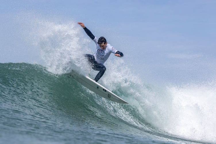 Newquay surfer Reen Bowden at the 2025 Interclub Surfing Championships
