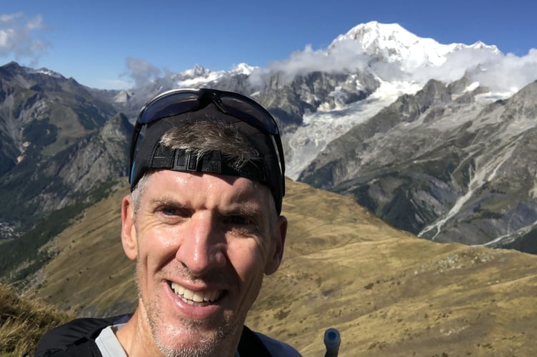 Ben Johnson completing the CCC ultra marathon in the Alps.