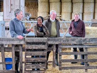 Tractor tax debate rolls on as Tory leader visits Petersfield farm