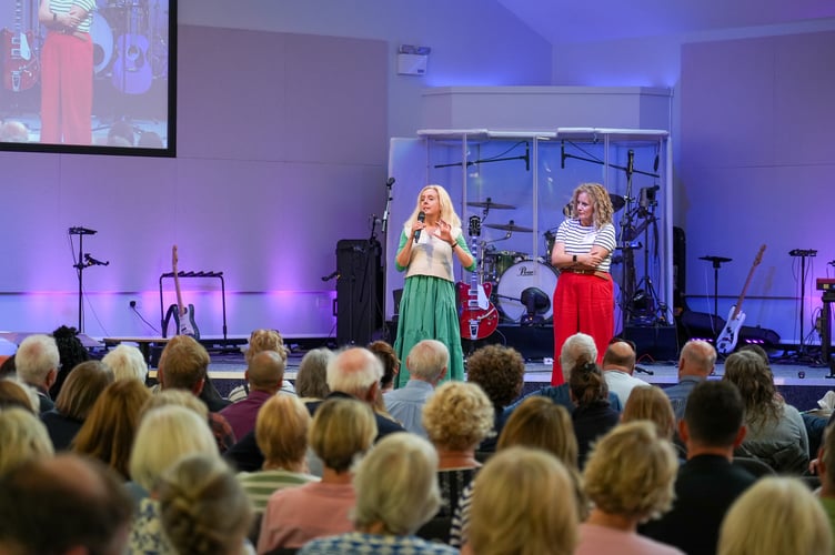 Rachel Jordan-Wolf addresses the Diocese of Guildford annual conference.