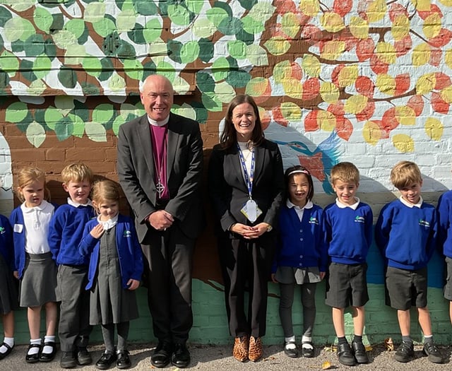 Bishop inspires community with visit to Tilford school