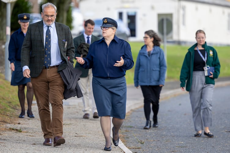 RAF St Mawgan welcomes two distinguished guests (Picture: Cpl Tom Cann RAF)