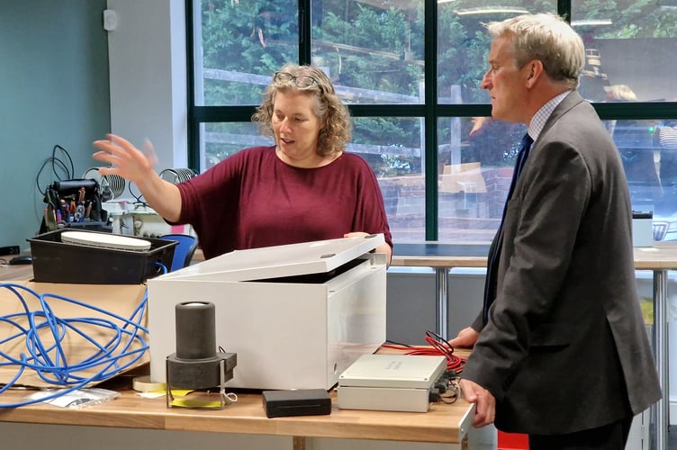 East Hampshire MP Damian Hinds visits OceanWise in Alton, September 2025.