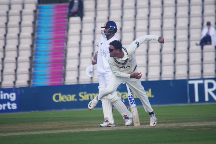 Rahul Chahar spun Surrey to victory at Hampshire (Photo: Mark Sandom)