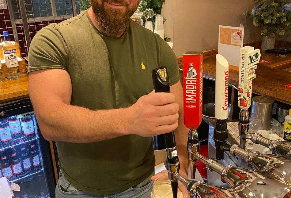 <p>Leycester Powys-Keck is happy pulling pints at The Wheatsheaf in Alton - but the pub's bins are causing him a headache.</p>