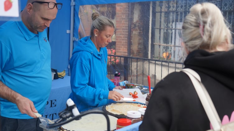 These crepes look flipping delicious at Farnham Food Festival 2025.