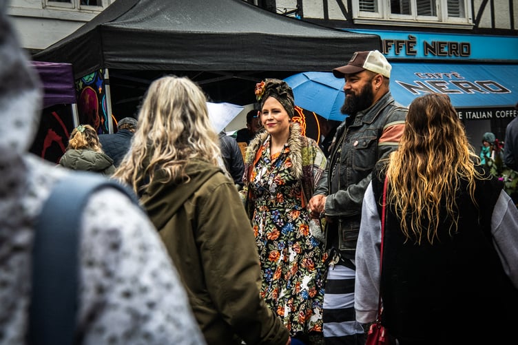 Crowds at Farnham Food Festival 2025.
