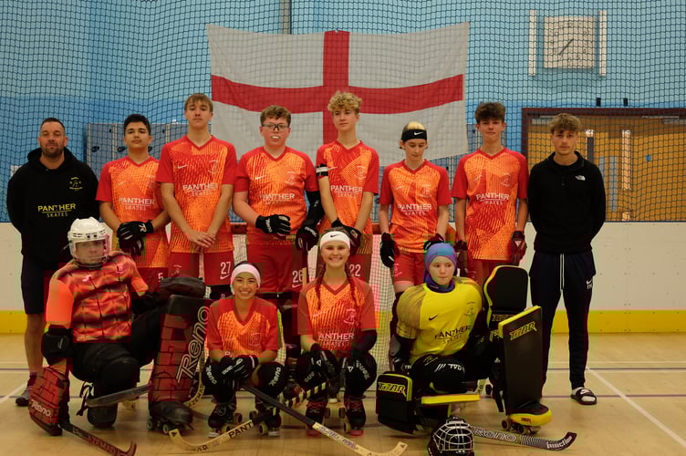 Farnham Roller Hockey Club under-17s, September 2025.