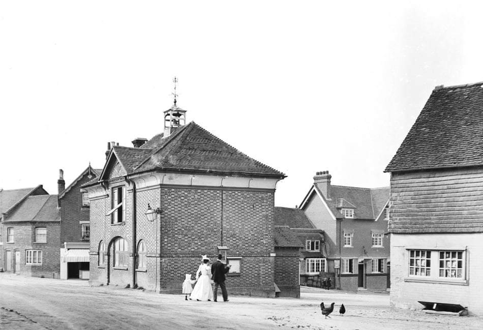<p>Haslemere Town Hall in about 1888</p>