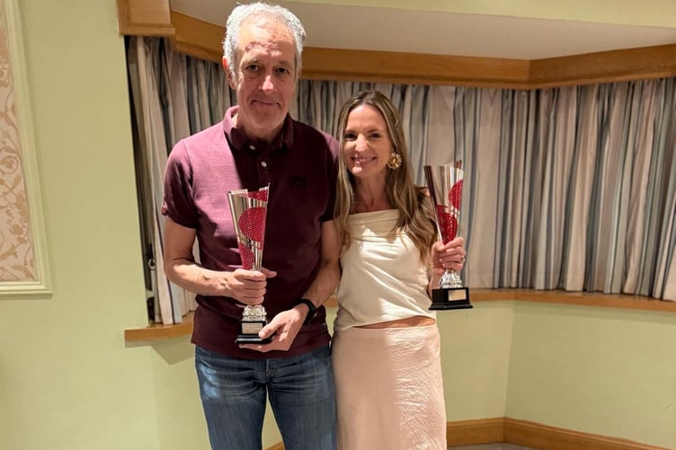 Consistency award winners Stavros Valourdos and Anna Wemyss