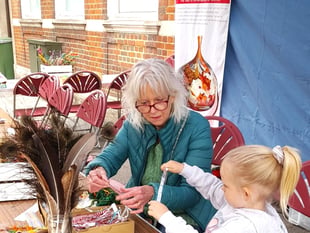 Branch weaving lessons by former Surrey Artist of the Year Jane Browne