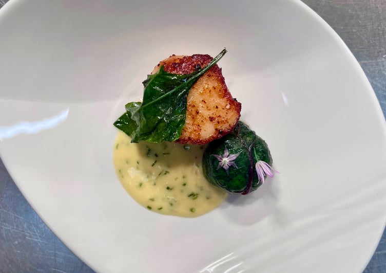 Scallop dish by Ben Greenhalf.